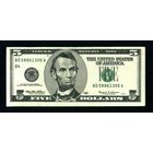 Распродажа коллекции от 1 рубля!!! МЦ.5 долларов США 1999г.Серия BD 58861305 A.