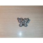 Брошь в форме Бабочки с вставками, размер 4*3 см., застёжка рабочая.