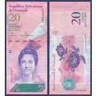 Венесуэла, 20 боливаров 2009 г., P-91d, UNC