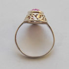 Перстень с клеймом 875  Диаметр 19 мм