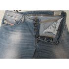 DIESEL INDUSTRY WAYKEE Голубые Джинсы Дизель Болты Клепки Высветление Оригинал Размер 34/34