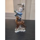 Статуэтка путти с олененком rosenthal германия