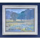 Маслеников П.В;Нар.худ;х/м;1987г;"Хмурое утро",1987г. Холст, масло. Размер с рамой 50х42 см.