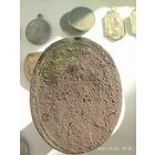Старый образок медальон иконка католическая лот 12 размер примерно высота  2,8 см на 2,3 см сплав или медь бронза латунь лот 2