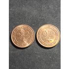 Германия 2 евроцента 2017 F J