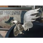 Статуэтка фигурка бойцовый петушок латунь серебрение