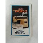 Календарик карманный 1989г.Испания .Швейная машинка.