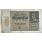 Банкнота 10000 марок 1922 год. Веймарская республика.