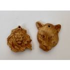 Подвеска, кулон Лев и львица Сувель березы Цена разная