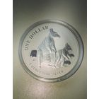 Монете Кенгуру,Мать и дитя.Унция серебро 999.9