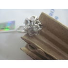 Kольцо с натуральным бриллиантом 0.35 ct ,4.5 мм диаметр камня отличные цвет-качество не ниже 4\4 + 6 штук по 0.04сt 5\5 белое золото 585 ГОЛОГРАФИЧЕСКИЙ СЕРТИФИКАТ ПРОБИРНОЙ ИНСПЕКЦИИ ЛАТВИИ