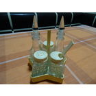 Набор для специй, пластик + стекло, винтаж СССР