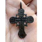 Крестик нательный старинный "Штурвал"