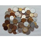 Монеты мира , 110 штук , без повторов , с 1 рубля .