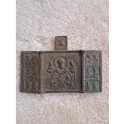 Складень меднолитой Николай Чудотворец