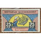 Нотгельд 25 пфеннигов 1921 год. Зуксдорф,. Веймарская республика