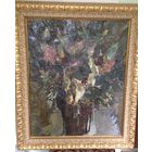 Герасимов В.А холст масло цветы 1980 г