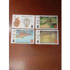 Остров Мэн 150 лет Королевскому обществу спасения жизни Mi 36-39 MNH**