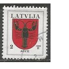 Латвия. Герб г.Ауце. 1996г. Mi#421.