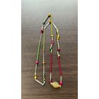 Старинные елочные бусы стеклярус К.17