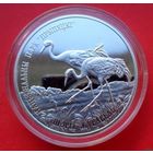 ТОРГ! Серый журавль! 2004! 20 рублей! Серебро! Национальный парк Припятьский. ВОЗМОЖЕН ОБМЕН!
