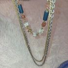 Бусы- цепочка Чехословакия, бусы Чехословакия, 3 яруса