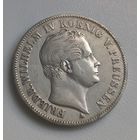1 талер 1847 Пруссия горный рельефная