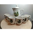 Все лоты с 1 Рубля. Чайный набор. Добрушский фарфоровый завод. СССР.