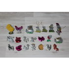 Набор картонных и пластиковых, новогодних игрушек, из СССР.