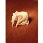 Старая фигурка слоновая кость "Слон" африка или индия!