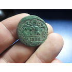 Денга 1736 г. Российская Империя