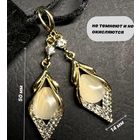 Очень красивые серьги в бархатном мешочке