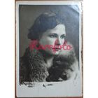 1930-е Дама с лисой мех формат типажи ретро