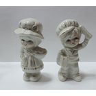 Статуэтки фарфоровые "Дети" 80-е годы Европа. Высота 11.5 см. - 2 шт.