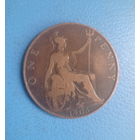 Великобритания 1 пенни 1905 год король Эдуард VII