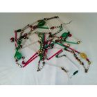 Бусы на ёлку стеклярус старинные