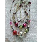 Ёлочные бусы из старинного стекляруса СССР.