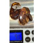 С 1 РУБЛЯ ! СТАРИННЫЕ ЗАПОНКИ СССР ЯНТАРЬ СЕРЕБРО 875 КЛЕЙМА  .