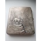 Портсигар 50х годов СССР мельхиор ,клейма АРТЕЛЬ МОСЮВЕЛИР