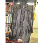 Пальто, плащ кожаный.