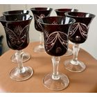 Набор из 6 хрустальных марганцевых бокалов для вина