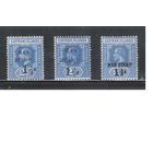 Кайманы-1917,(Мих.45-47)  * , Британские колонии, Стандарт,Надп., Король, Военный налог, все 3 типа