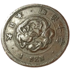ВЕЛИКАЯ ЯПОНСКАЯ ИМПЕРИЯ 1 СЕН 1877. Муцухито (Мэйдзи). ДРАКОН.