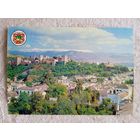 Испания, Гранада. Общий вид на Альгамбру. Сьерра-Невада