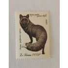 Марка из серии "Ценные породы пушных зверей" - Серебристо-черная лисица