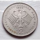 Германия 2 марки, 1977 "J" - Гамбург Теодор Хойс 1-3-14