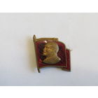 Знак. Значок. "Ленин В.И." "На знамени". СССР 1957г.