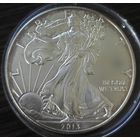 США 1 доллар, 2013 года. Американский серебряный орёл. Унция. UNC