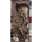 Чеканка Девушка с цветком