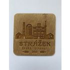 Подставка под пиво пивоварни "Strazek" из дерева /Россия/ No 5